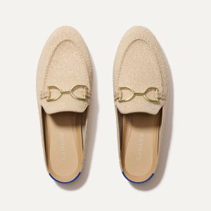 The Double Bit Loafer Mule - Bunny Boucl??
