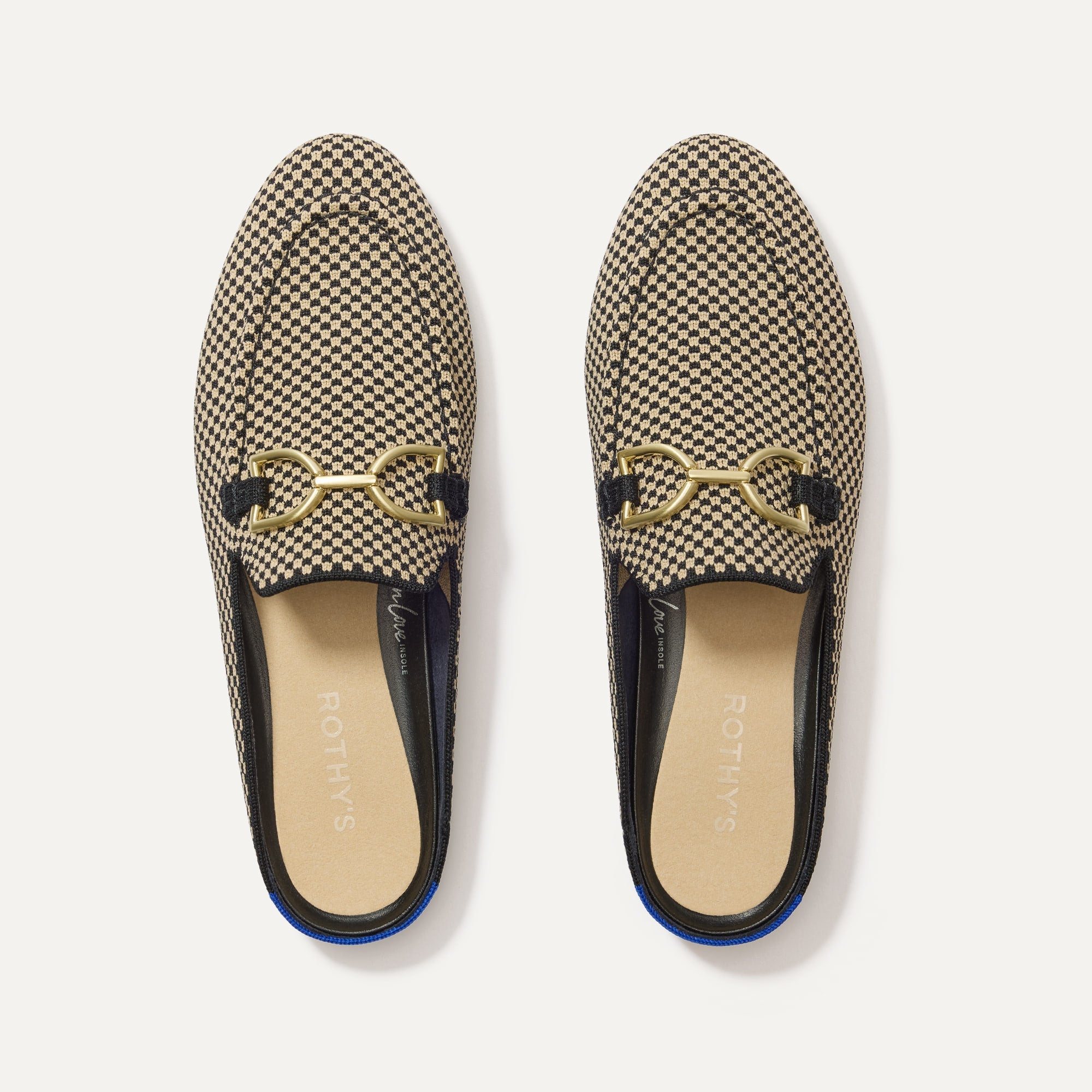 The Double Bit Loafer Mule - Classic Micro Check